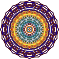 Prismatic Mandala Line Art 7 No Background