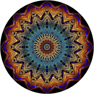 Prismatic Mandala Line Art 9