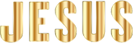 Gold Jesus Typography