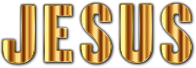 Gold Jesus Typography Enhanced