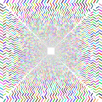Prismatic Optical Illusion Corridor No Background