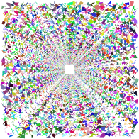 Prismatic Floral Passage No Background