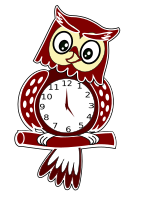 Animated Owl Clock