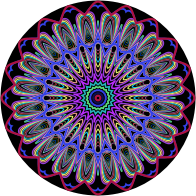 Prismatic Mandala Line Art Design 4