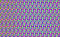 Seamless Prismatic Isometric Cube Pattern