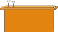 Wooden bar