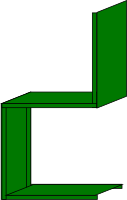Minimalist Green Chair side view