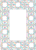 Prismatic Ornate Geometric Frame 2 No Background