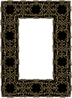 Gold Ornate Geometric Frame