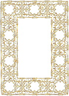 Gold Ornate Geometric Frame 2 No Background