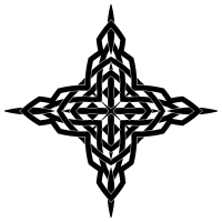 Interlocking Geometric Cross 2