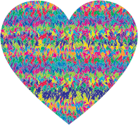 Prismatic 80s Heart