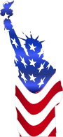 Statue Of Liberty Flag Outline