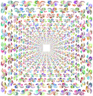 Prismatic Floral Flourish Motif Corridor 3 No Background