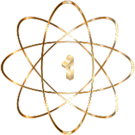 Gold Atom No Background