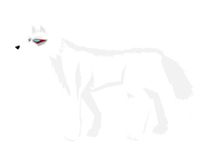Frost wolf without background