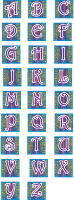 Confetti Uppercase Alphabet Letters