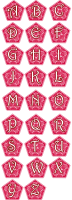 Flower Design Uppercase Alphabet