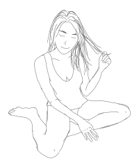 Woman Sketch (Centered)