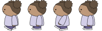 Walking Girl 2 Sprite Sheet