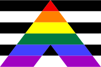 Straight ally flag