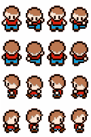 Retro Character Sprite Sheet