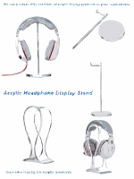Acrylic Headphone Display Stand