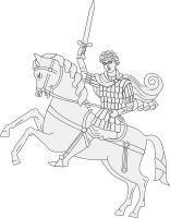 Knight on horseback 6
