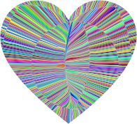 Psychedelic Folds Heart