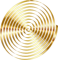 Gold 3D Spiral Variation 2 No Background