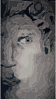 Colourful David Face