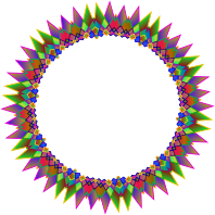 Prismatic MultiPoint Star Frame 2
