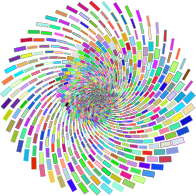 Prismatic Abstract Vortex 20 Variation 2 No Background