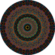 Prismatic Geometric Mandala 2