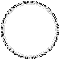 Piano Keys Circle