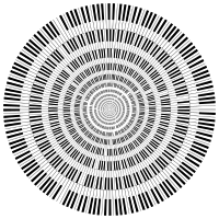 Piano Keys Circle Vortex
