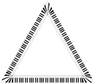 Piano Keys Triangle
