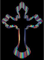 Iridescent Ornate Cross
