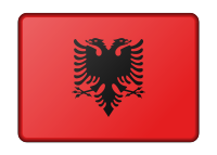 Albania flag (bevelled)