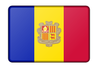 Andorra flag (bevelled)