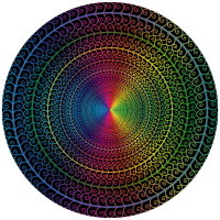 Prismatic Spiral Tree Circle 3