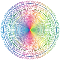 Prismatic Spiral Tree Circle 3 No Background