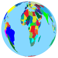 Prismatic Earth Globe