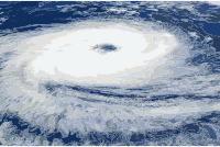 Cyclone Catarina from the ISS on March 26 2004