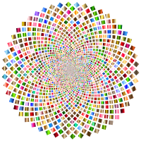 Hypnotic Checkerboard Vortex 4 No Background