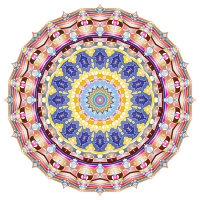 Kaleidoscopic Mandala 3 No Backgorund