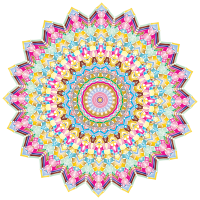 Kaleidoscopic Mandala 4 No Backgorund