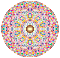 Kaleidoscopic Mandala 5 No Backgorund