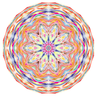 Kaleidoscopic Mandala 6 No Backgorund