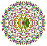Kaleidoscopic Mandala 7 No Background
